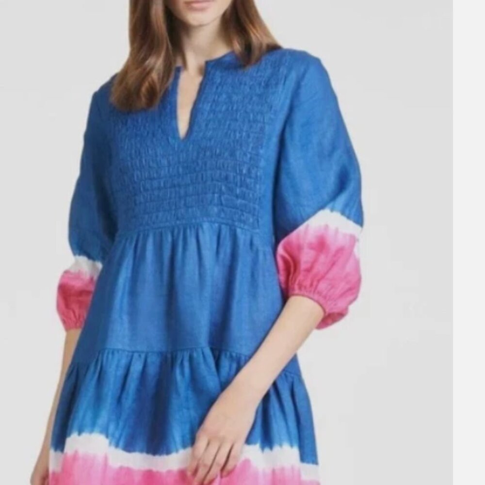 NWT SACHIN + BABI Coco Royal Blue Dip Dye Mini Dress M